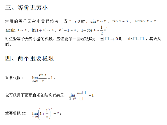 贵州专升本高等数学知识点